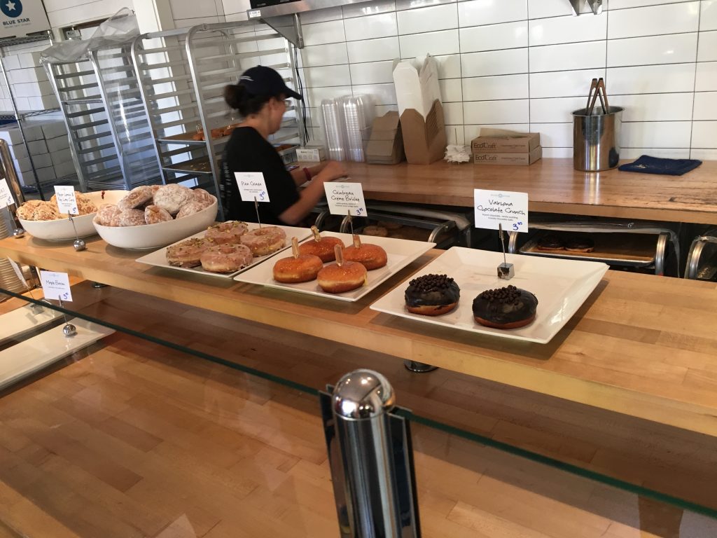 It's the kind of place where they only show you a couple of donuts at once.